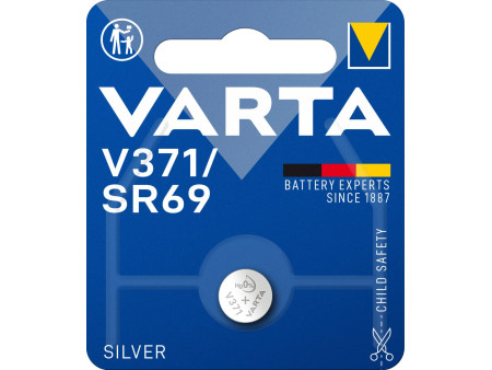 VARTA Pile oxyde argent pour montres, V371 (SR69), 1,55 V