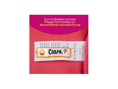 AVERY Étiquette pour textile, 13x45 mm, visage, multicolore