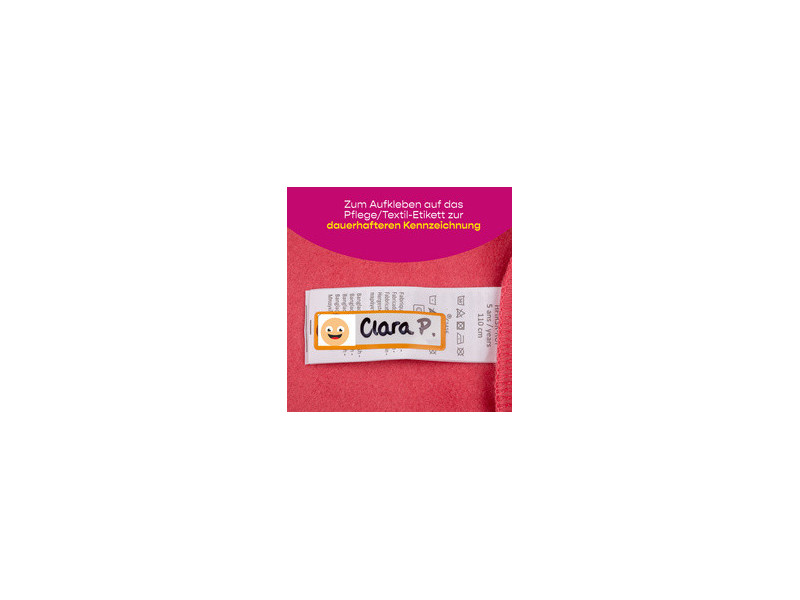 AVERY Étiquette pour textile, 13x45 mm, visage, multicolore