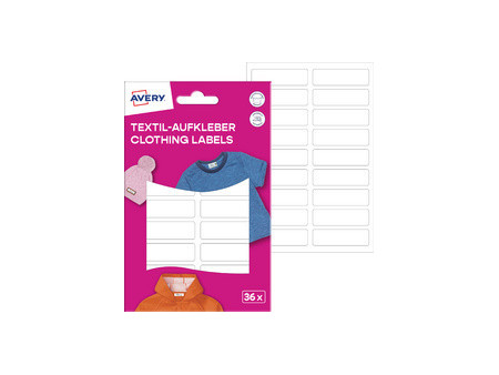 AVERY Étiquette pour textile, 13 x 45 mm, Maxi-Pack, blanc