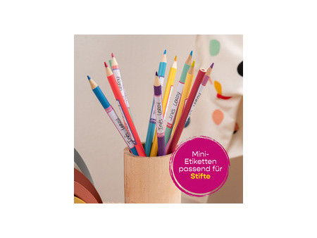 AVERY Étiquette pour stylo, papier, 10 x 50 mm, cadre rose