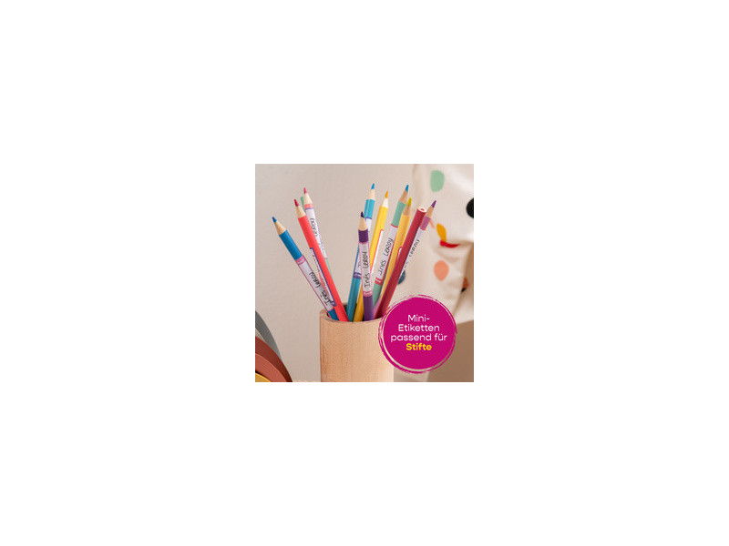 AVERY Étiquette pour stylo, papier, 10 x 50 mm, cadre rose