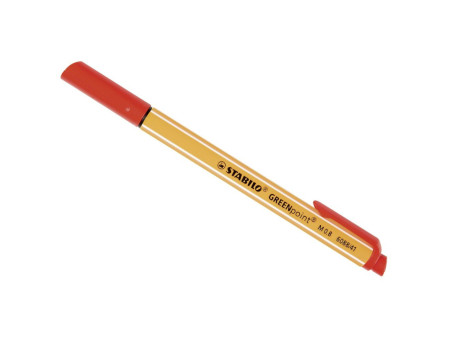 STABILO Feutre GREENpoint, largeur du tracé: 0,8 mm, rouge