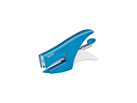 LEITZ Pince agrafeuse WOW, bleu métallisé