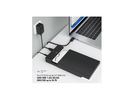LogiLink Boîtier USB 3.2 pour disque dur, HDD/SSD, 5 Gbps