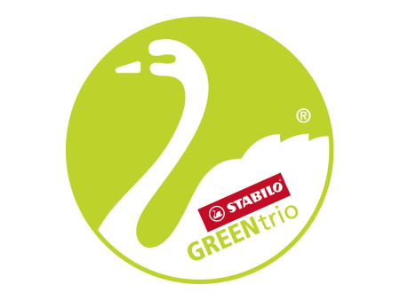 STABILO Crayon de couleur GREENtrio, épais, étui en carton
