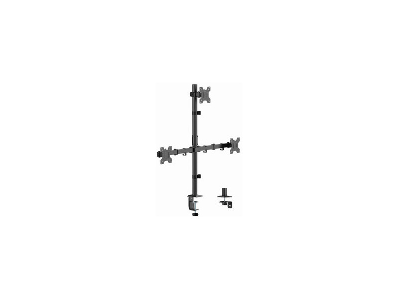 LogiLink Support triple écran, longueur bras 376 mm, noir
