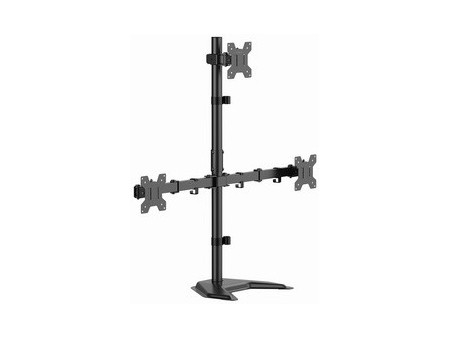 LogiLink Bras support triple écran, avec socle, noir