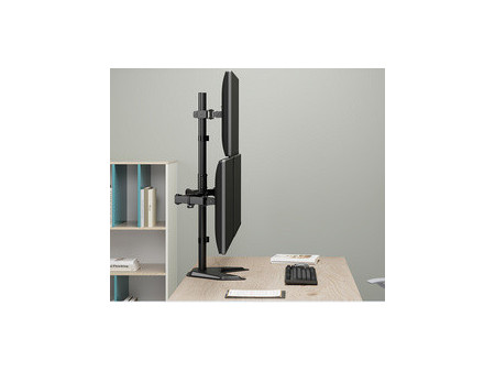 LogiLink Bras support triple écran, avec socle, noir