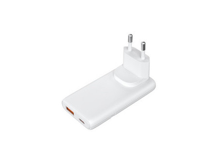 LogiLink Chargeur de voyage double USB, 65 W, extra-mince
