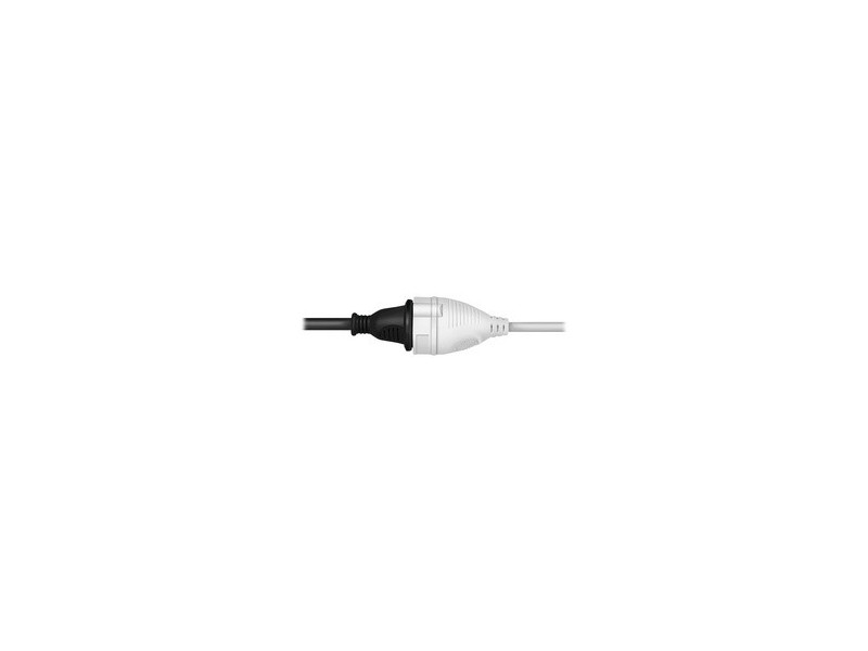 LogiLink Rallonge électrique avec prises terre, 5 m, blanc