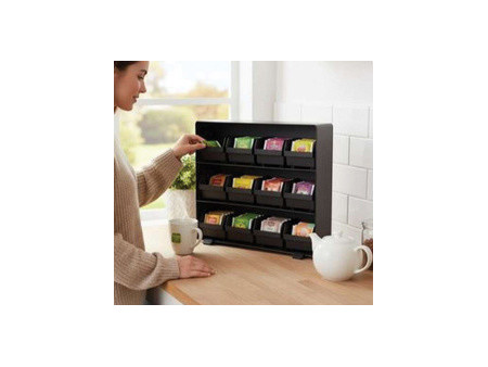 deflecto Organiseur pur sachets de thé, 12 tiroirs