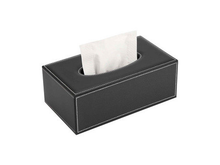 deflecto Distributeur de mouchoirs, rectangulaire, noir
