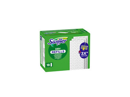 Swiffer Serpillère sèche, pack de recharge de 72