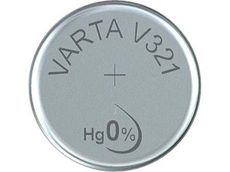 VARTA Pile oxyde argent pour montres, V321 (SR65), 1,55 Volt