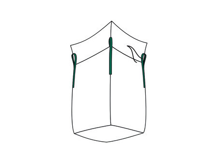 dm-folien Big Bag avec jupe, PP, 900 x 900 mm, blanc