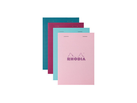 RHODIA Bloc agrafé No. 13, format A6, quadrillé 5x5, assorti