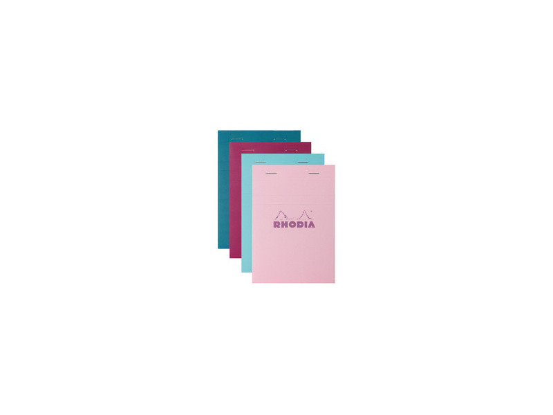 RHODIA Bloc agrafé No. 13, format A6, quadrillé 5x5, assorti