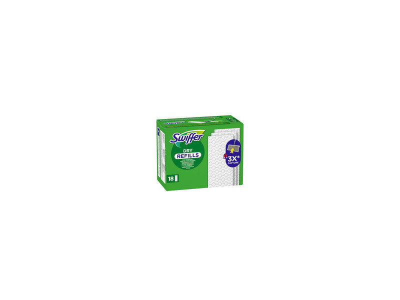 Swiffer Serpillère sèche, pack de recharge de 18