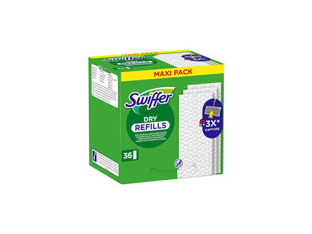 Swiffer Serpillère sèche, pack de recharge de 36