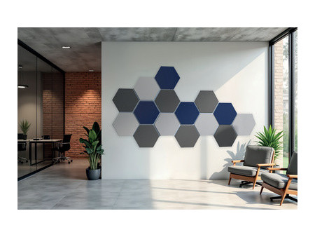 magnetoplan Panneau mural acoustique ecoAware, bleu