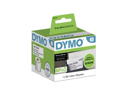 DYMO Étiquette pour badge nominatif, 89 x 41 mm, blanc
