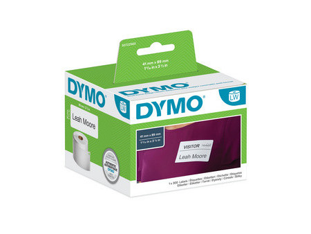 DYMO Étiquette pour badge nominatif, 89 x 41 mm, blanc