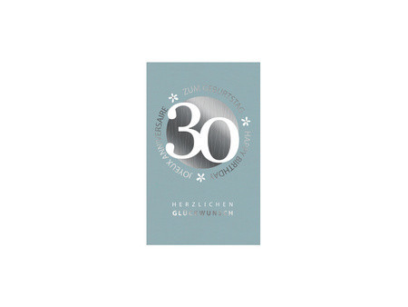 SUSY CARD Carte d'anniversaire 'Petites fleurs' - 30 ans