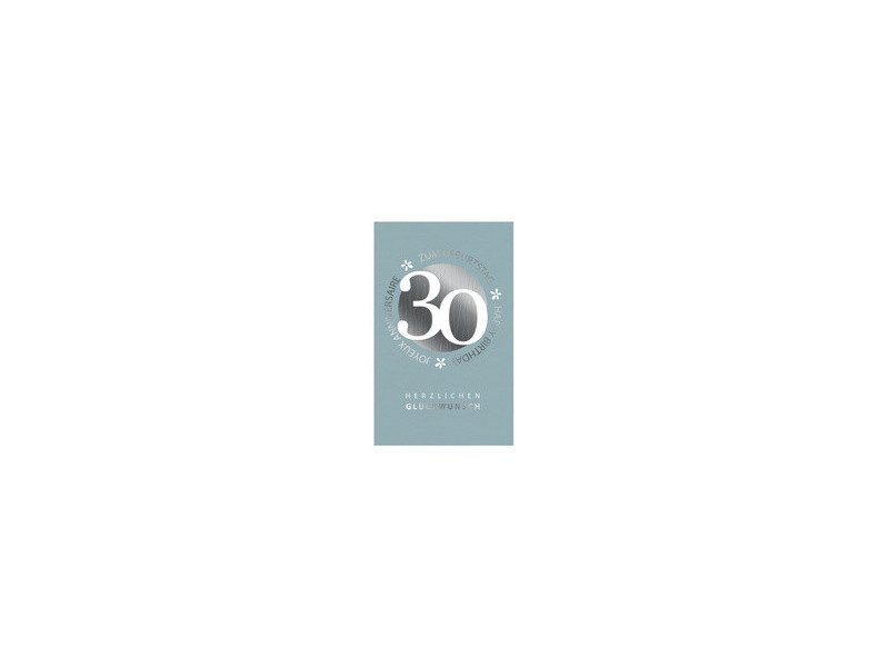 SUSY CARD Carte d'anniversaire 'Petites fleurs' - 30 ans