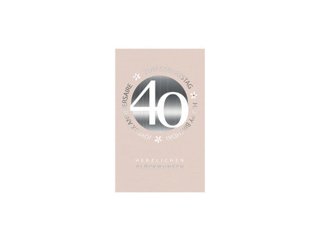 SUSY CARD Carte d'anniversaire 'Petites fleurs' - 40 ans