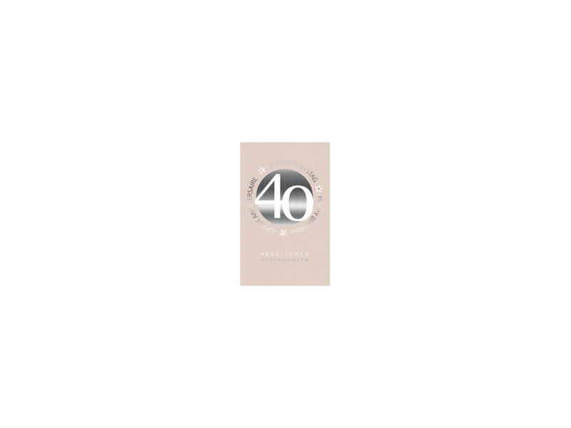 SUSY CARD Carte d'anniversaire 'Petites fleurs' - 40 ans