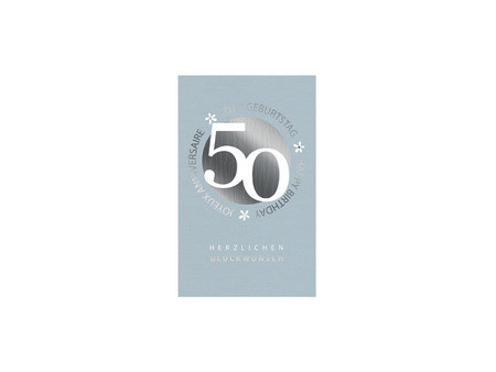 SUSY CARD Carte d'anniversaire 'Petites fleurs' - 50 ans
