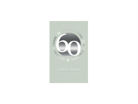 SUSY CARD Carte d'anniversaire 'Petites fleurs' - 60 ans