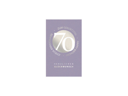 SUSY CARD Carte d'anniversaire 'Petites fleurs' - 70 ans