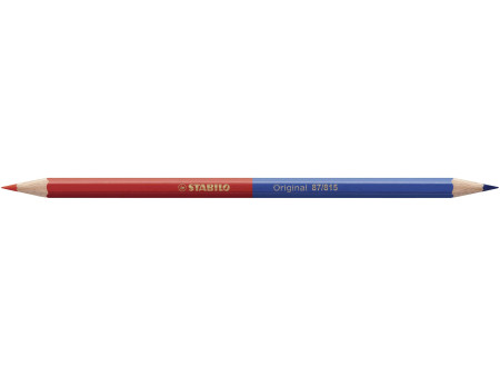 STABILO Crayon bicolore Original, hexagonal, rouge/bleu