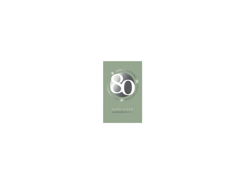 SUSY CARD Carte d'anniversaire 'Petites fleurs' - 80 ans