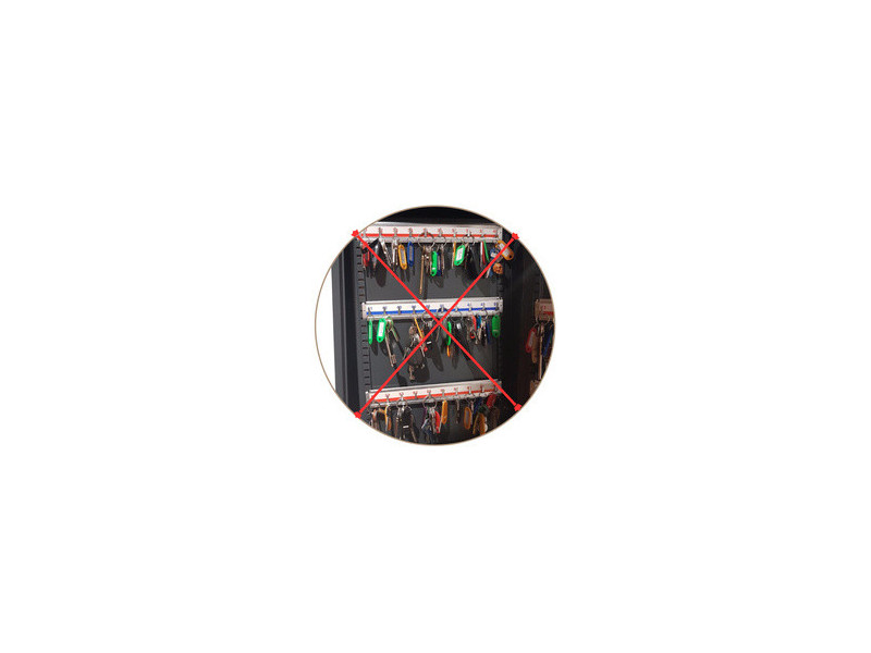 pavo Porte-clés, magnétique, noir, pack de 50