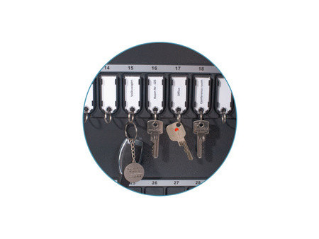 pavo Porte-clés, magnétique, noir, pack de 50