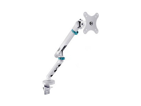 DIGITUS Bras support pour écran, avec pince, blanc