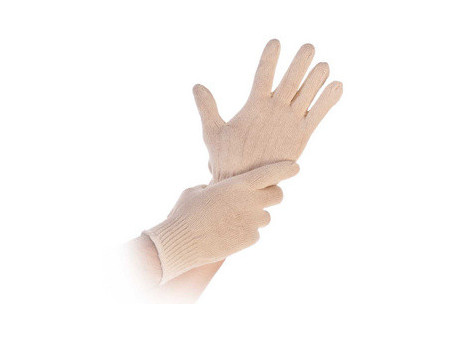 HYGONORM Gant en coton Cuff Light, L, naturel