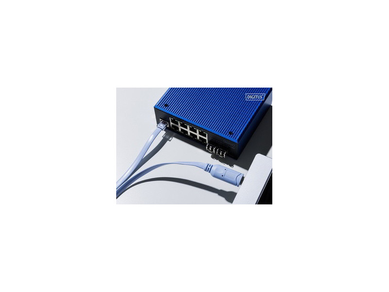 DIGITUS Câble console USB 2.0 - RJ45, 1,8 m, bleu