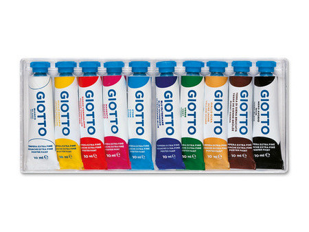 GIOTTO Gouache en tube Extra Fine, étui de 10