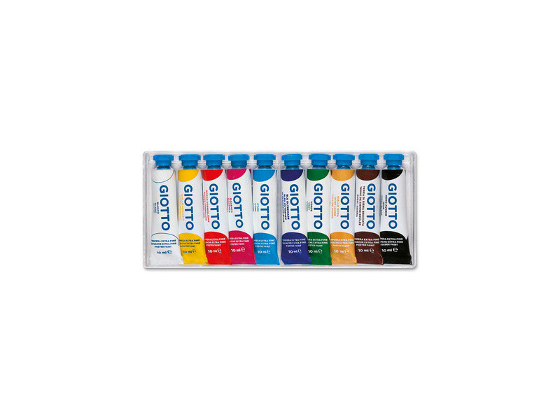 GIOTTO Gouache en tube Extra Fine, étui de 10