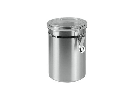 metaltex Boîte de conservation, 1,0 L, rond, inox, argent