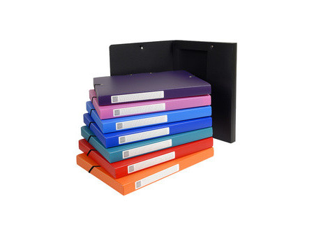 EXACOMPTA Boîte de classement Opaque, PP, 40 mm, rouge