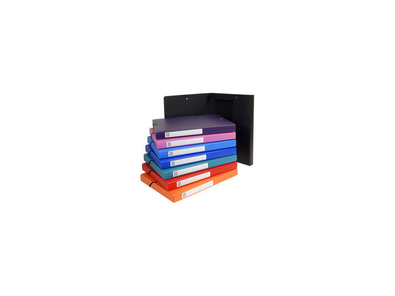 EXACOMPTA Boîte de classement Opaque, PP, 40 mm, rouge