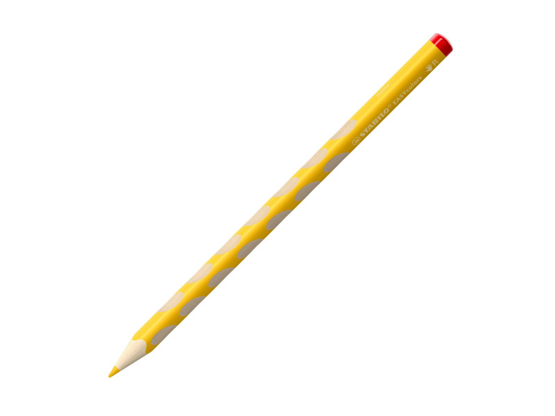STABILO Crayon de couleur EASYcolors, pour droitiers, jaune
