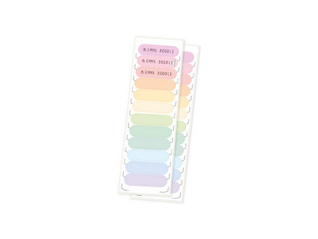 COLOP Étiquette pour crayon 'Marky', 10 x 42 mm, tons pastel