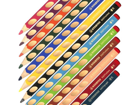 STABILO Crayon de couleur EASYcolors, pour droitiers, rose
