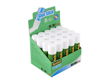 3M Scotch Bâton de colle standard, 21 g, présentoir